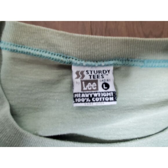 Vintage 90s Sturdy Tees By Lee Fringe Beaded Southwestern Graphic T-Shirt L - Picture 4 of 9